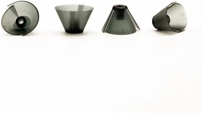GN Resound Sure Fit Hearing Aid Standard Receiver Tulip Domes Dark Gray Split