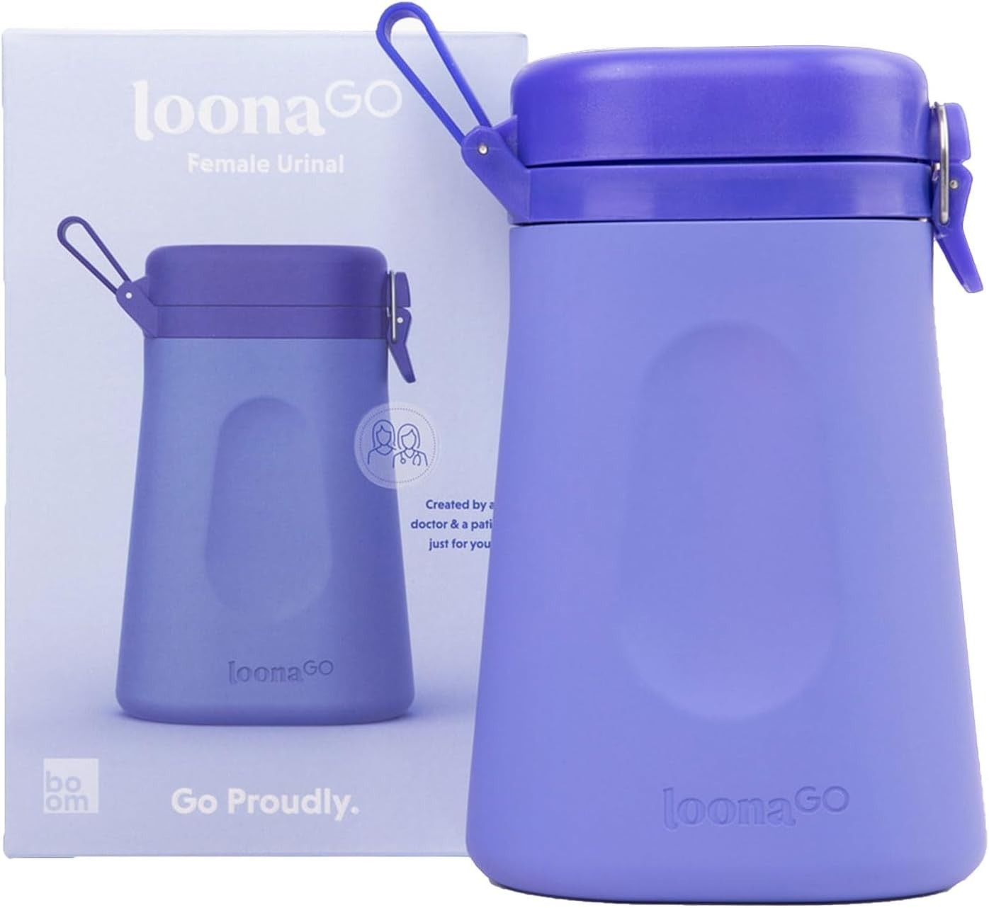 LoonaGo Female Urinal – Portable, Odor-Blocking, Leakproof Pee Bottle – Discr…