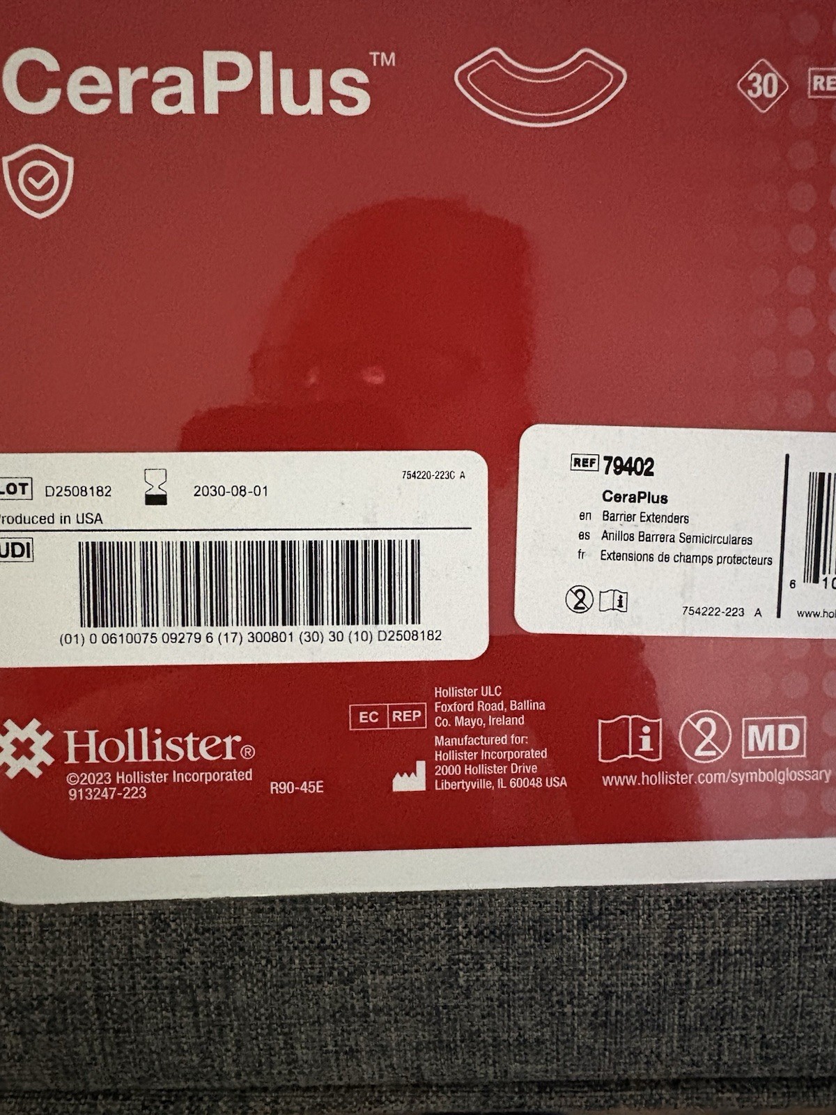 Hollister CeraPlus 79402 Barrier Extenders – 5 Pkgs 30 in each -exp 2030