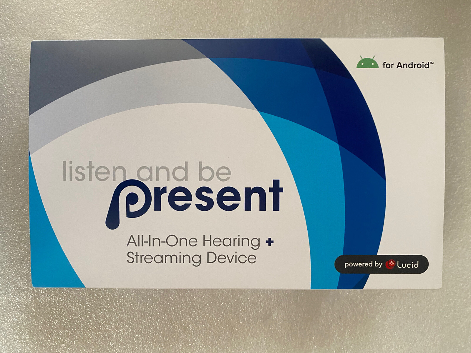 Present All-in-One Hearing Aid and Streaming Device Android New Sealed