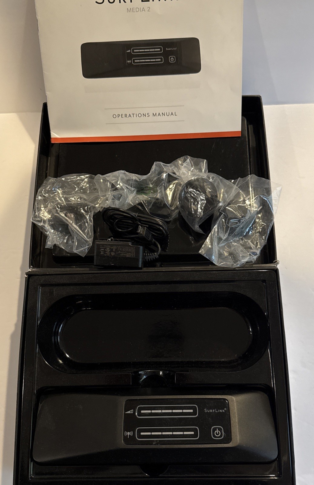 Starkey Surflink Media 2 Model 210 Hearing Aid Streamer Box Manual Complete