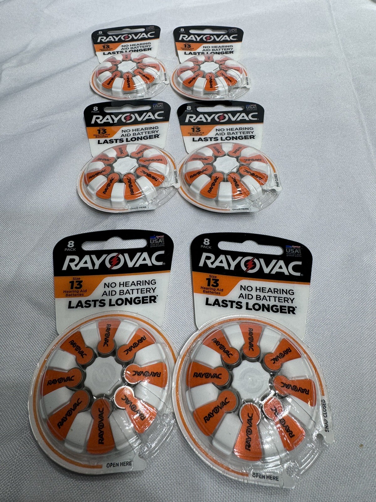 98 Rayovac Extra Advanced Size 13 Hearing Aid Batteries 1.45V Zinc Air Exp 2024
