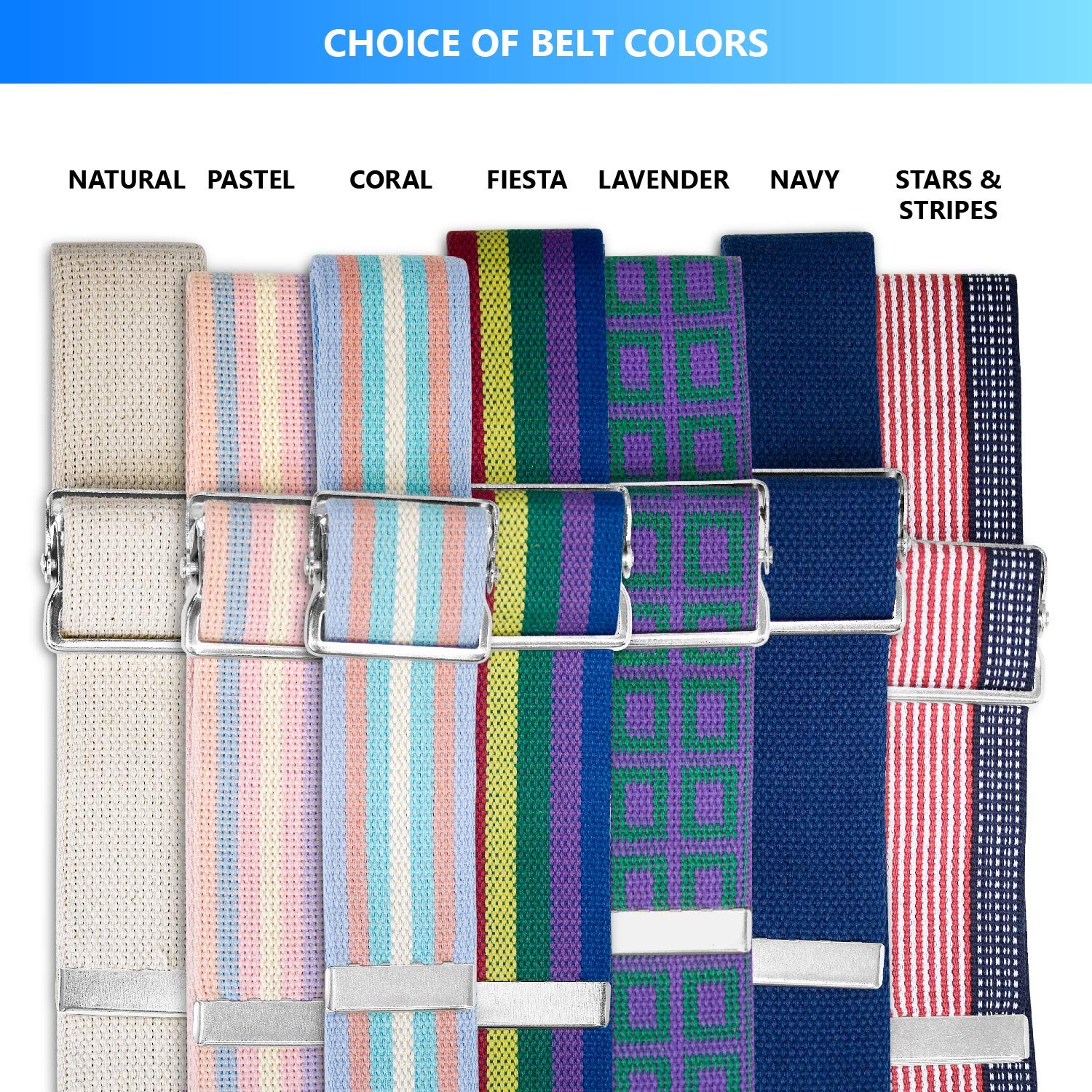 Metal Buckle Gait Belt – Adjustable Machine Washable Strong and Durable Mater…