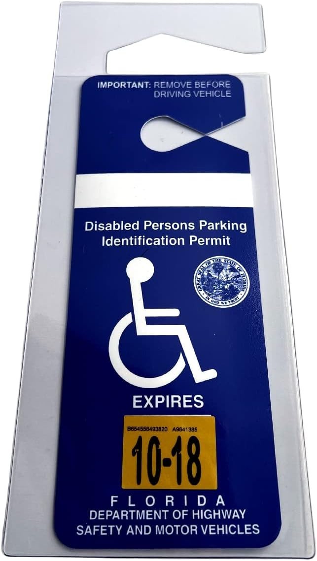 2 Pack Clear Handicap Parking Placard Holder – Durable Permit Cover for Vehicles