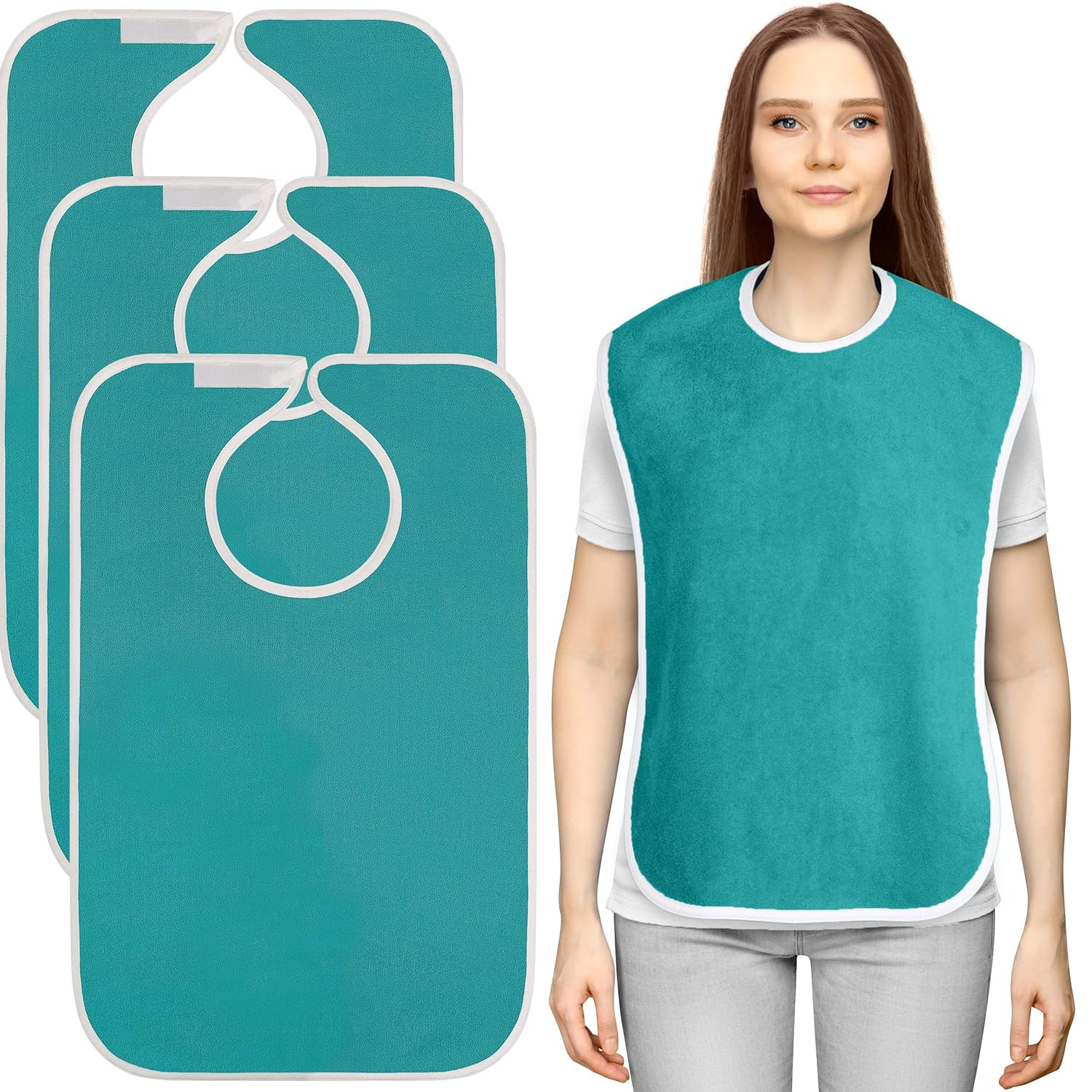 Utopia Towels 3 Pack Premium Unisex Adult Bibs for Elderly Women
