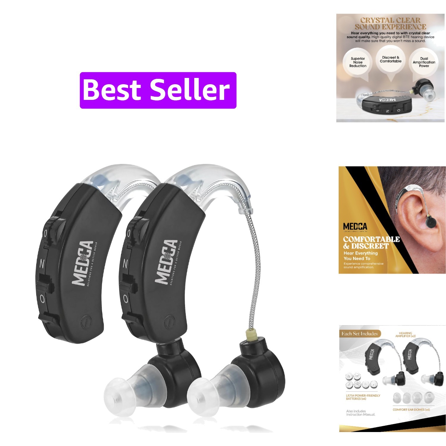 Behind the Ear Sound Amplifier – BTE Hearing Ear Amplification Device and Dig…