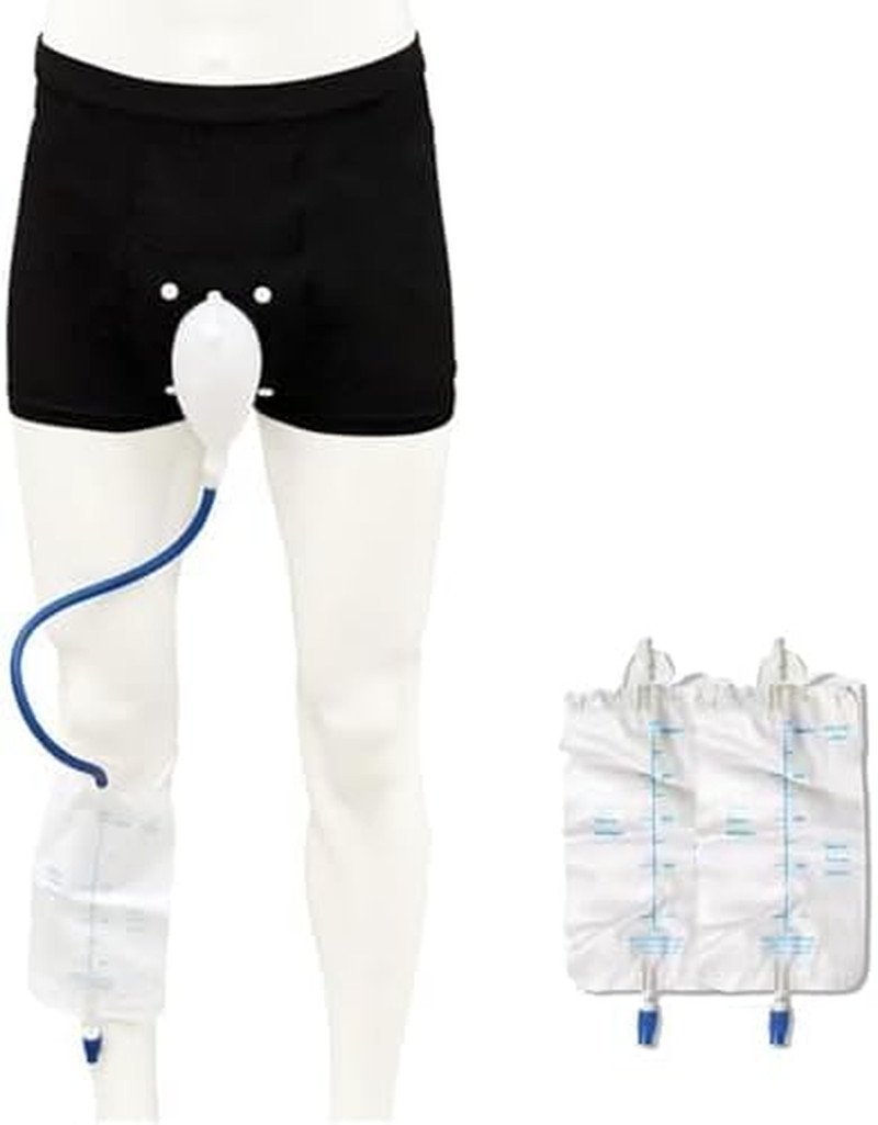 Condom Catheters for Elderly Men Age 80 – Wearable Urinal Underwear with Silico