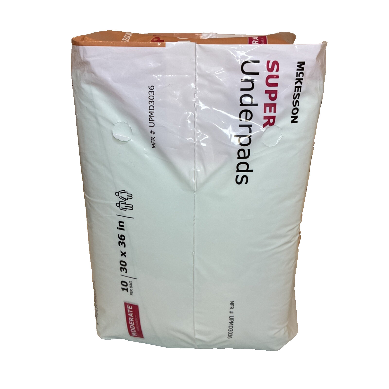 McKesson Underpad Super 30″X 36″ Disposable Fluff / Polymer Moderate Absorbency