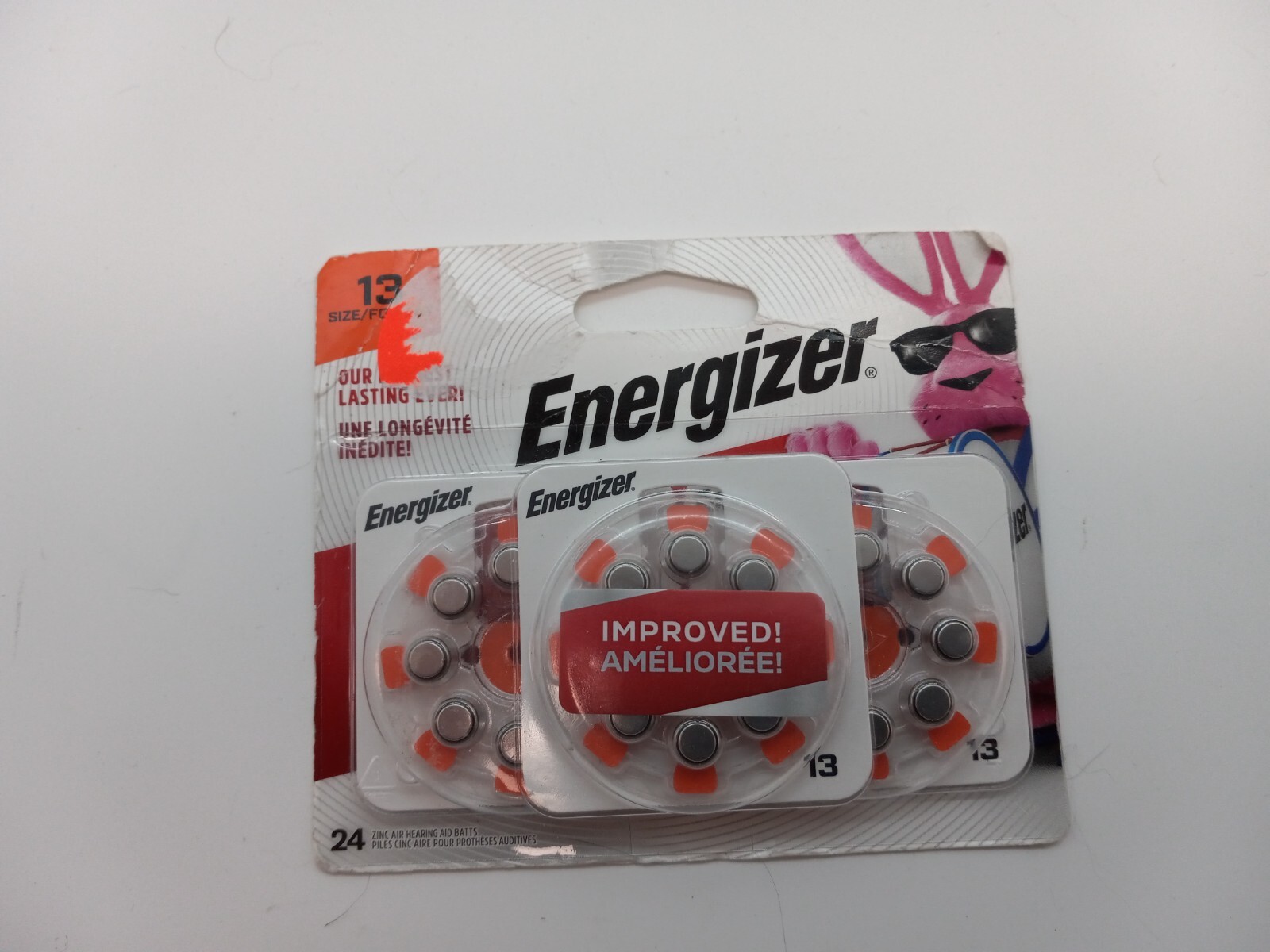 Energizer Zinc Air Hearing Aid Batteries – Size 13 – 24 Batteries – EXP /