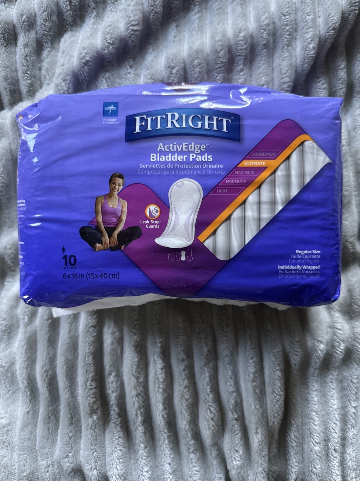 FitRight Bladder Control Pads Ultimate 10 Count In Bag