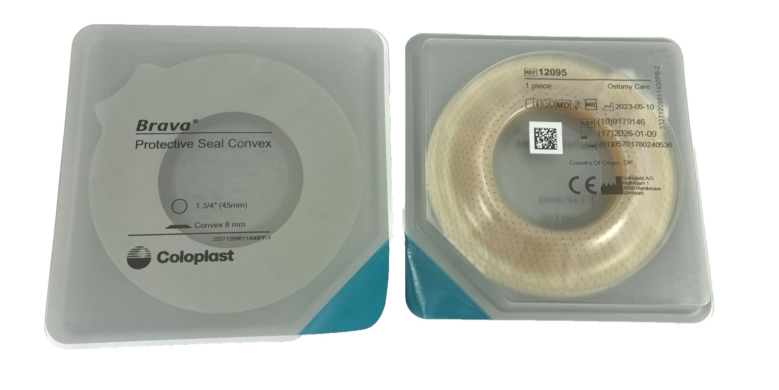 9 Coloplast Brava 12095 Coloplast Protective Seals Convex 1-3/4″ Opening Exp. 26