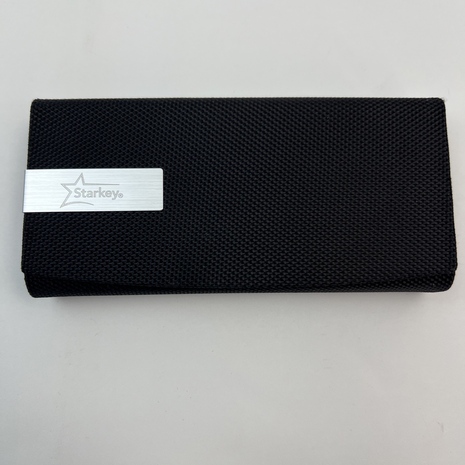 Hearing Aid Case Only Black Starkey Travel Box Lined Container 6″ x 3″ x 1.25″