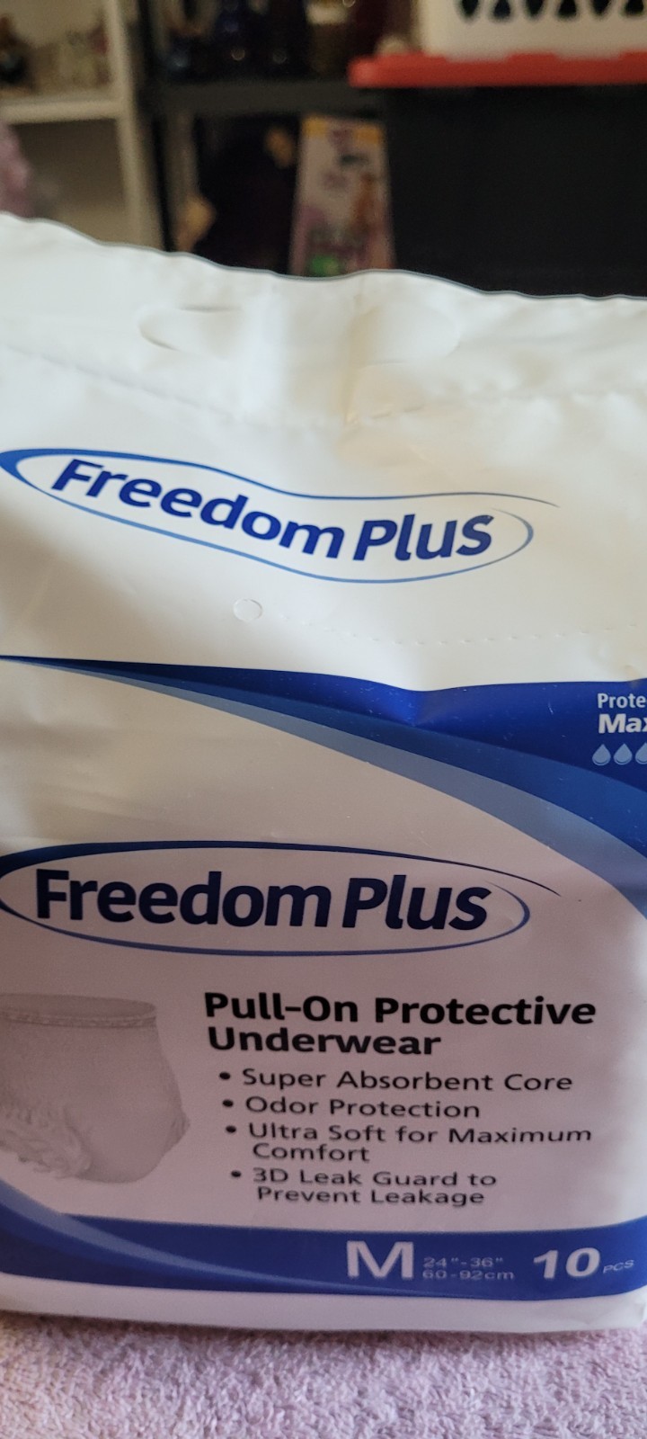 Package of 10 Freedom Plus Pull-On Protection Underware M 24″-36″