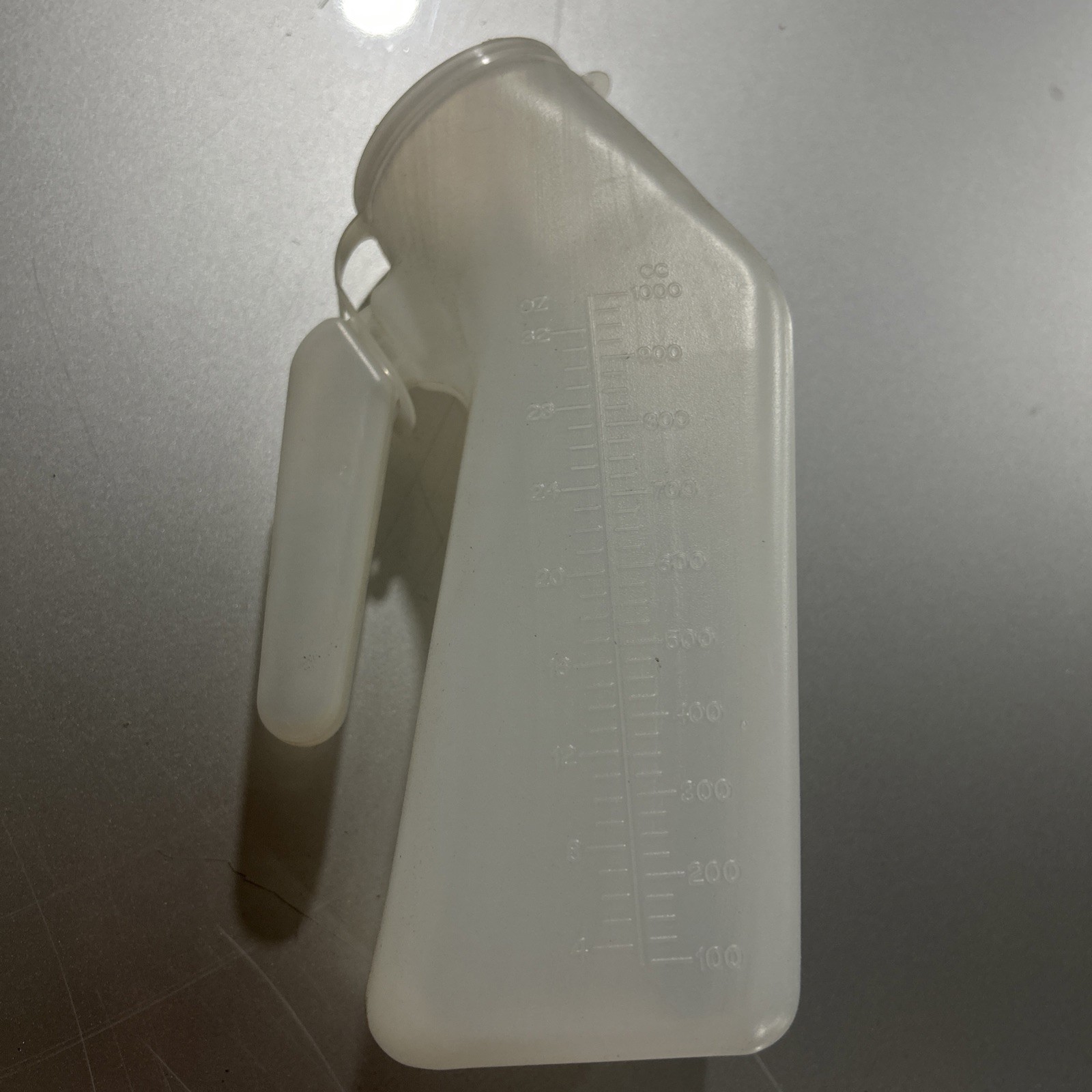 TRANSLUCENT DISPOSABLE PLASTIC PORTABLE URINAL