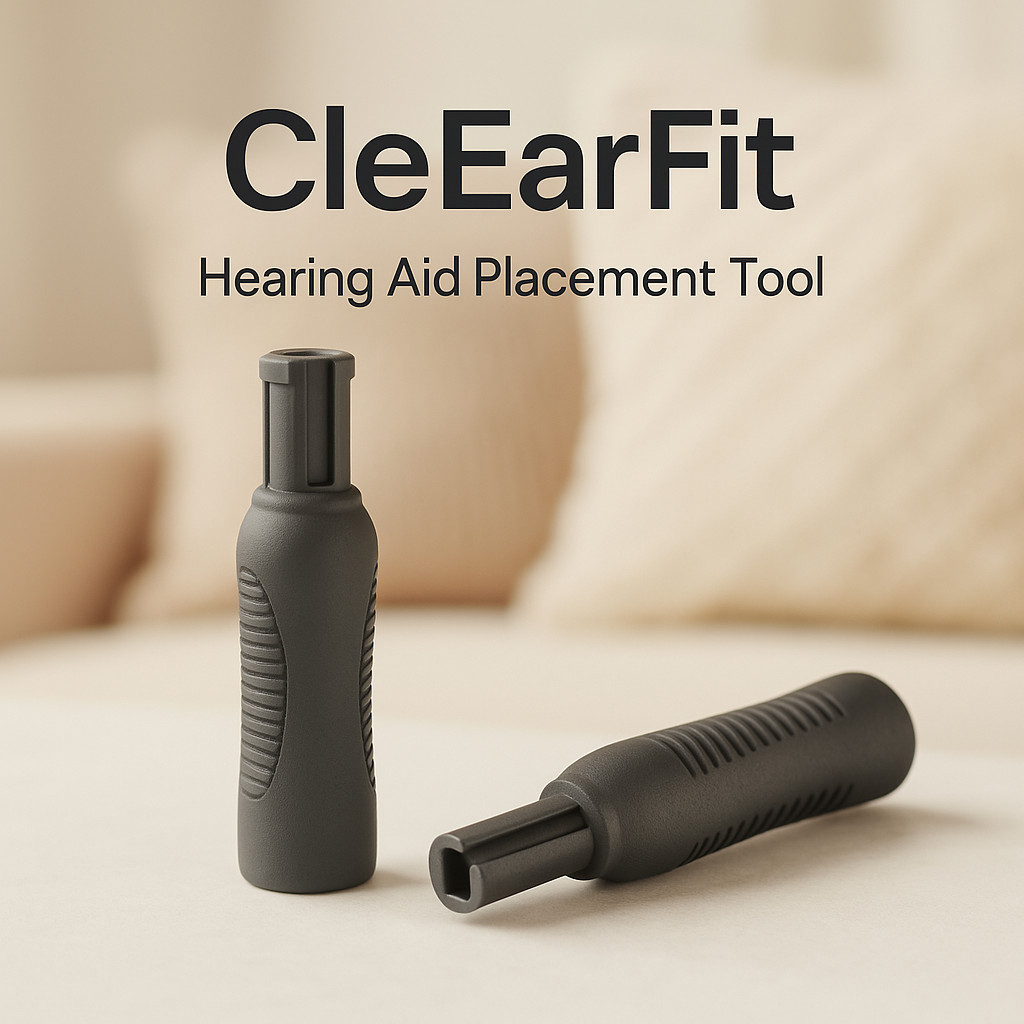 Hearing Aid Placement Tool, ClEarFit-HP: High-power version