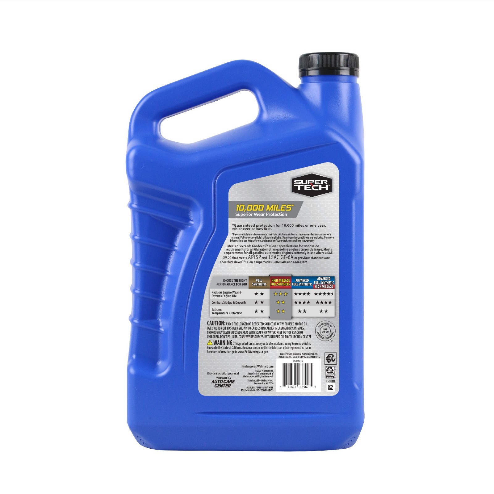 Super Tech High Mileage Full Synthetic 0W-20 5 Qt 2 Pack SALE!!!