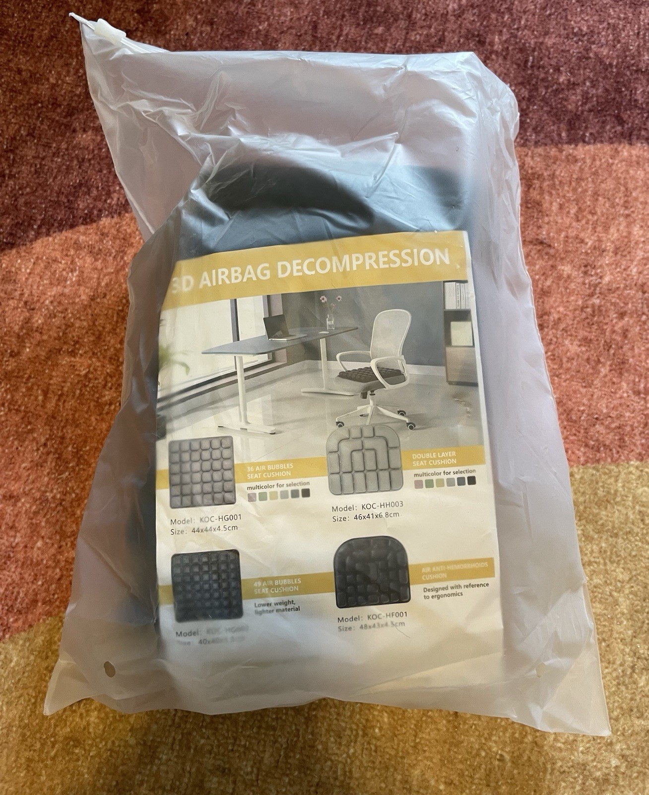 3D Airbag Decompression Seat Pad For Travel