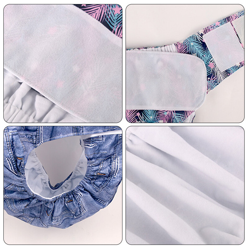 Adult Diapers Pant Washable Reusable Elderly Cloth Leak Proof Diapers Panties.