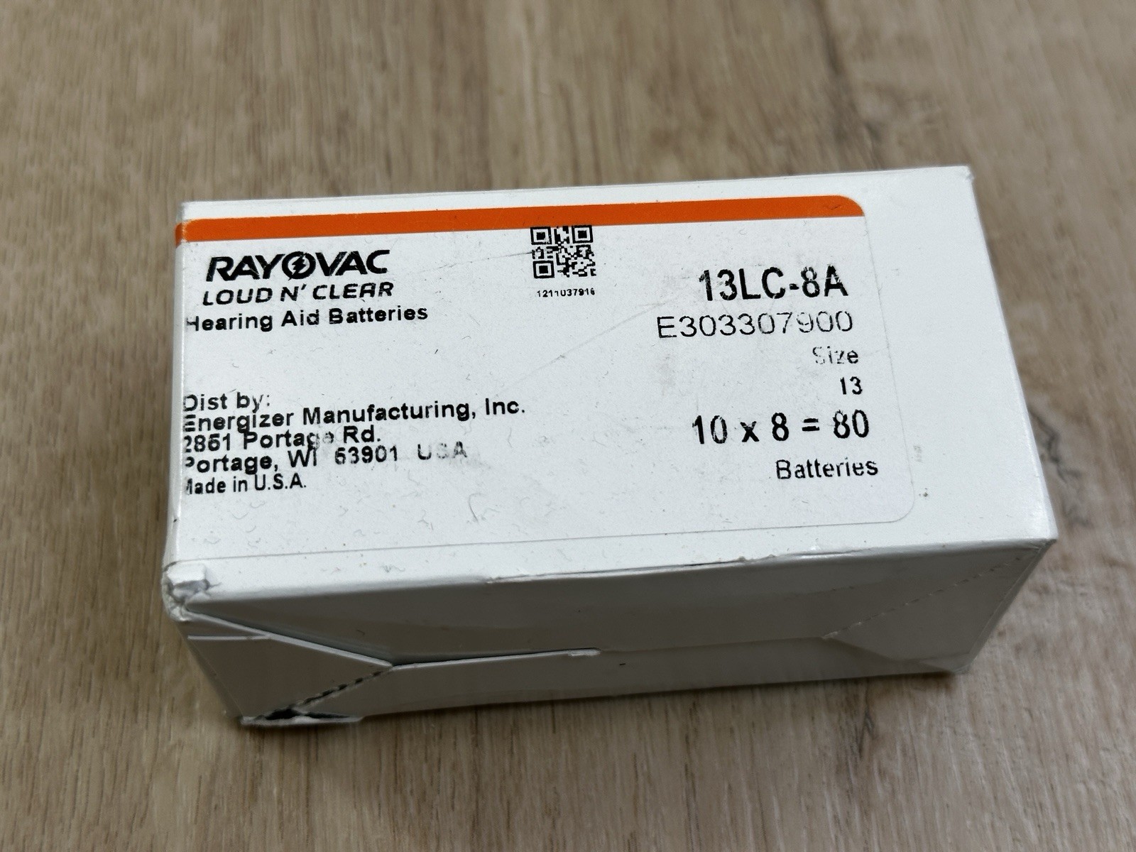 NEW 7 packs of 8 Rayovac Loud N Clear Hearing Aid Batteries Size 13 Exp Nov 2026