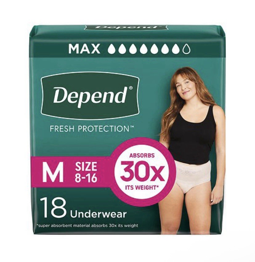 18 Count Fresh Protection Adult Diapers for Women – Super Absorbent & Latex Free