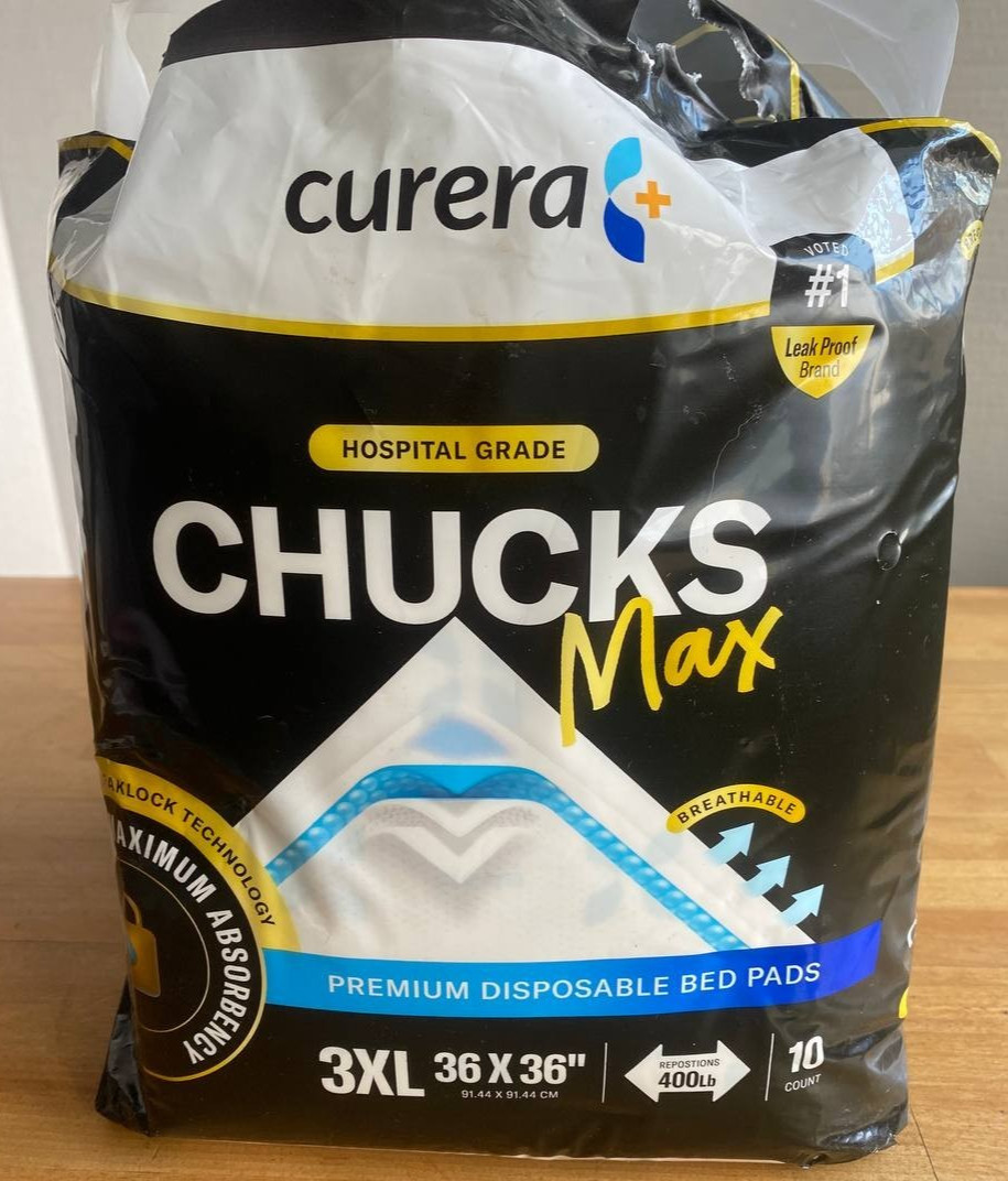 Chucks MAX Hospital Grade Bed Pads 36″ x 36″ Premium Disposable Bed Pads 3XL 10