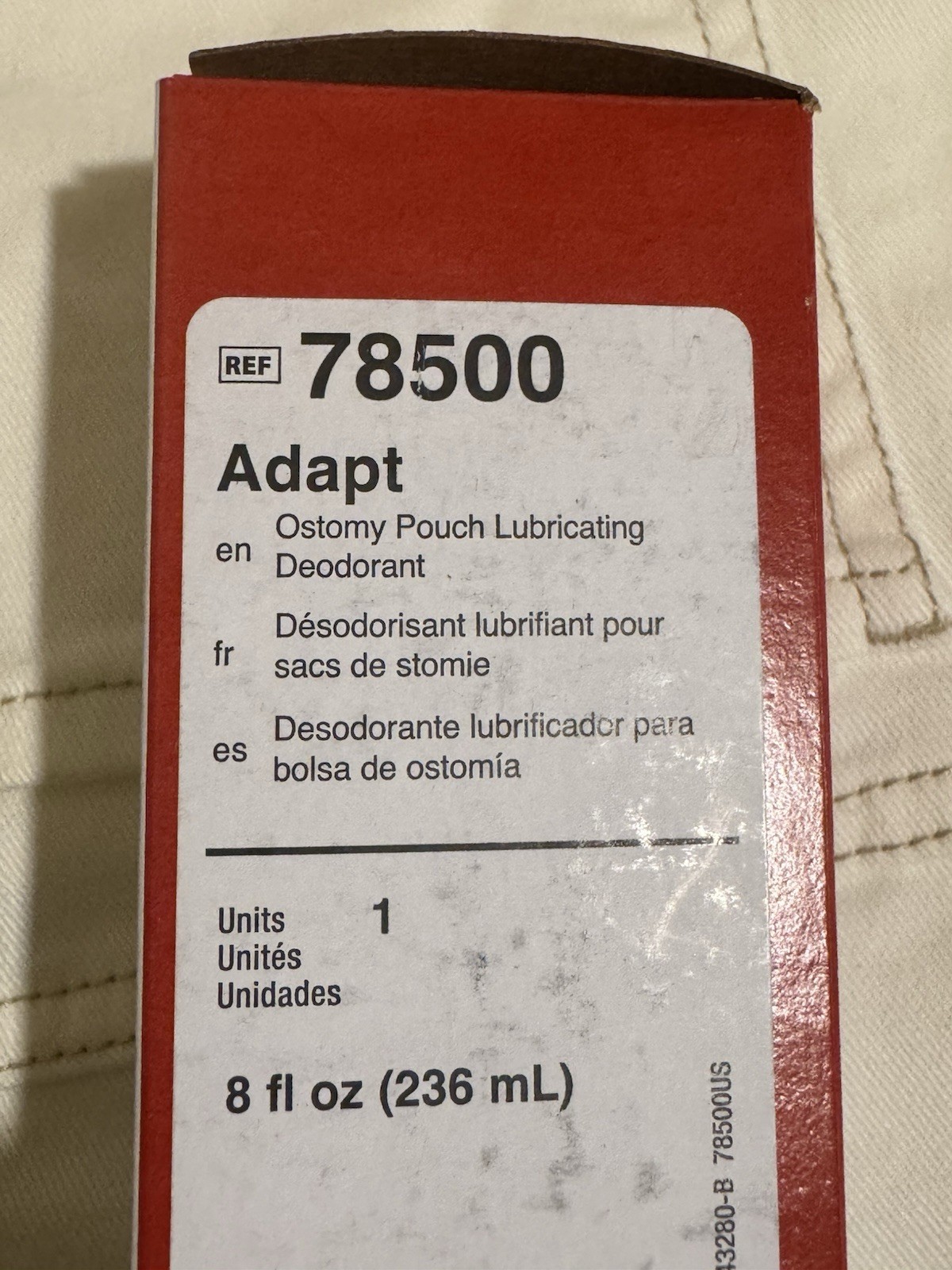 Hollister 78500 Adapt Ostomy Pouch Lubricating Deodorant, 8 oz