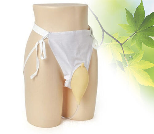 US# Elderly Male Urinal Leg Bag 1000ml Urine Funnel Pee Holder Collector Set