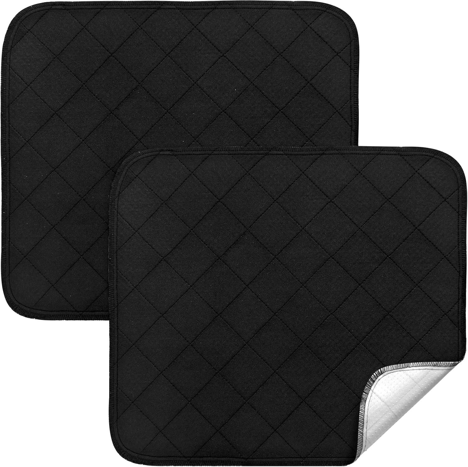 Washable Chair Pads for Incontinence 18″x16″ Waterproof Non Slip Seat Pad 2 Pack
