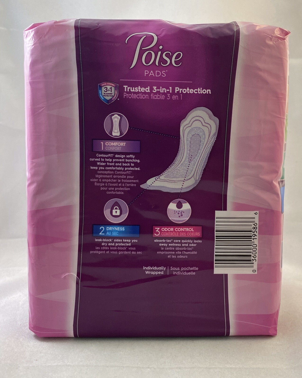2x Poise Incontinence Pads Regular Length Level 4 Absorbency (40 Total Pads)