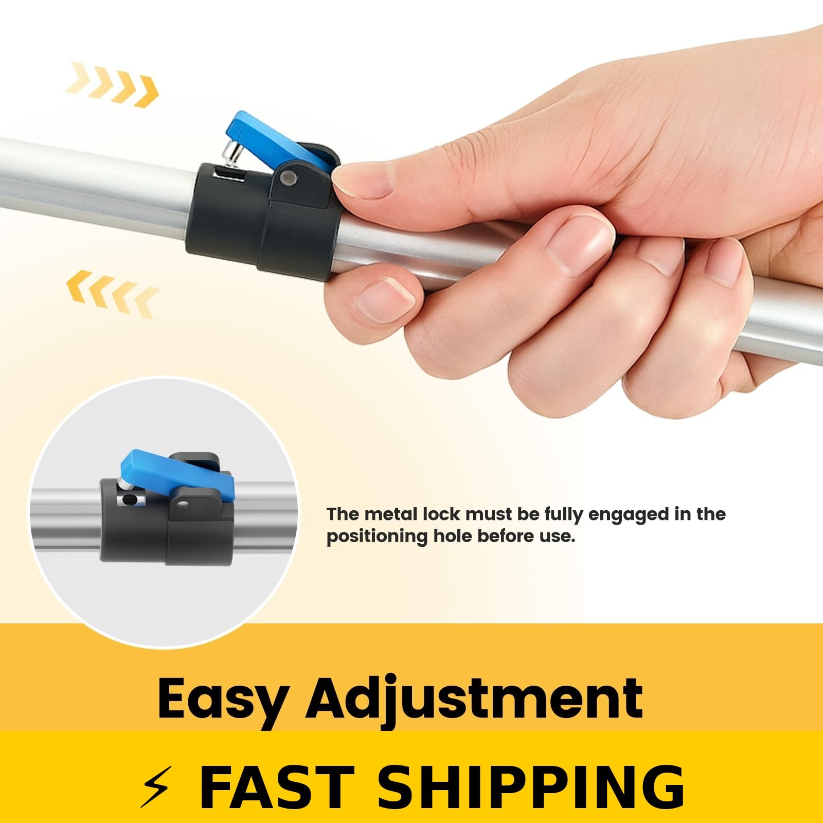 FGRHY Telescopic Grabber Tool – 5-Level Adjustable Length (Blue)