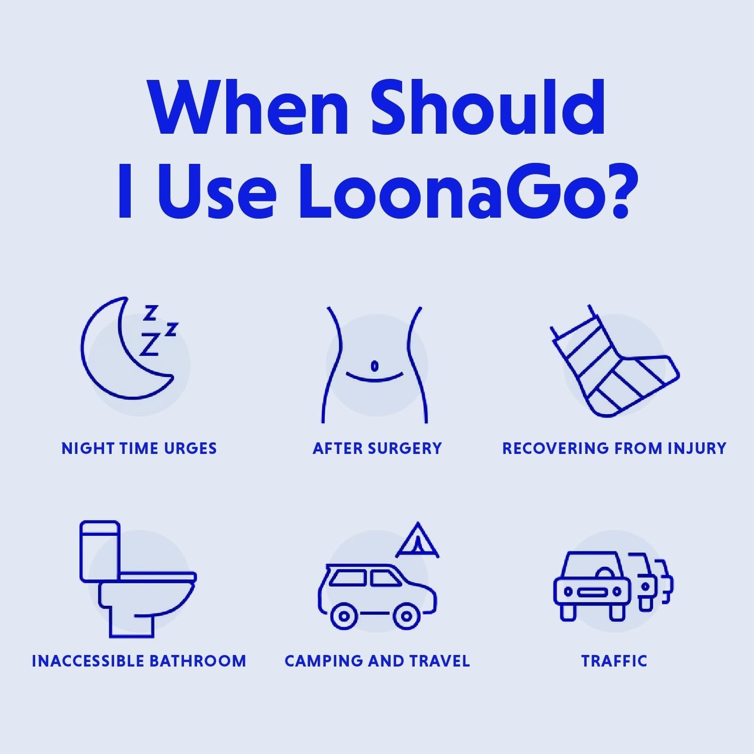 LoonaGo Female Urinal – Portable, Odor-Blocking, Leakproof Pee Bottle – Discr…