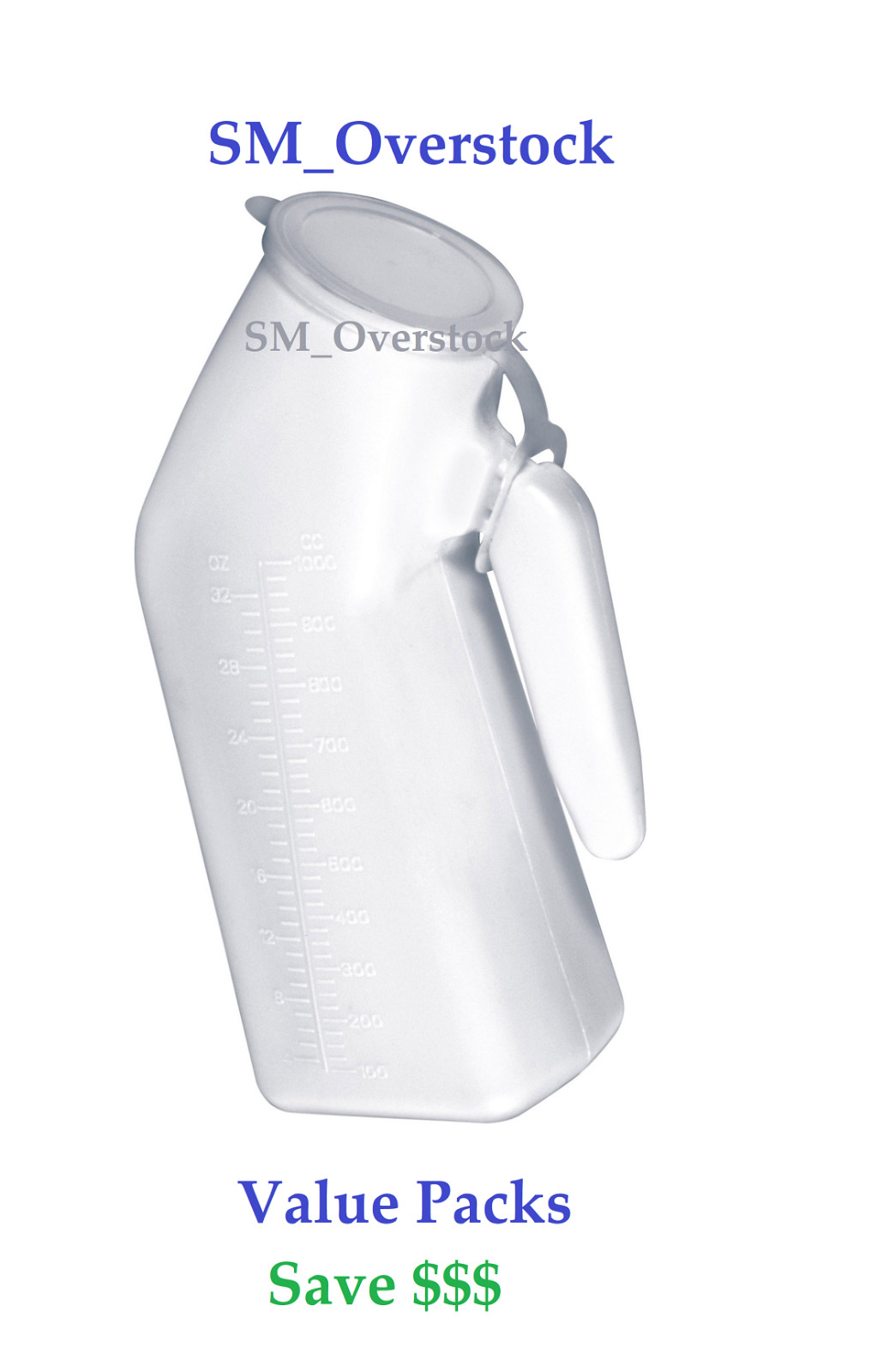 Man Urinal Bottles with cap – Camping Travel, nursing GRADUATED Bottles SAVE $$$