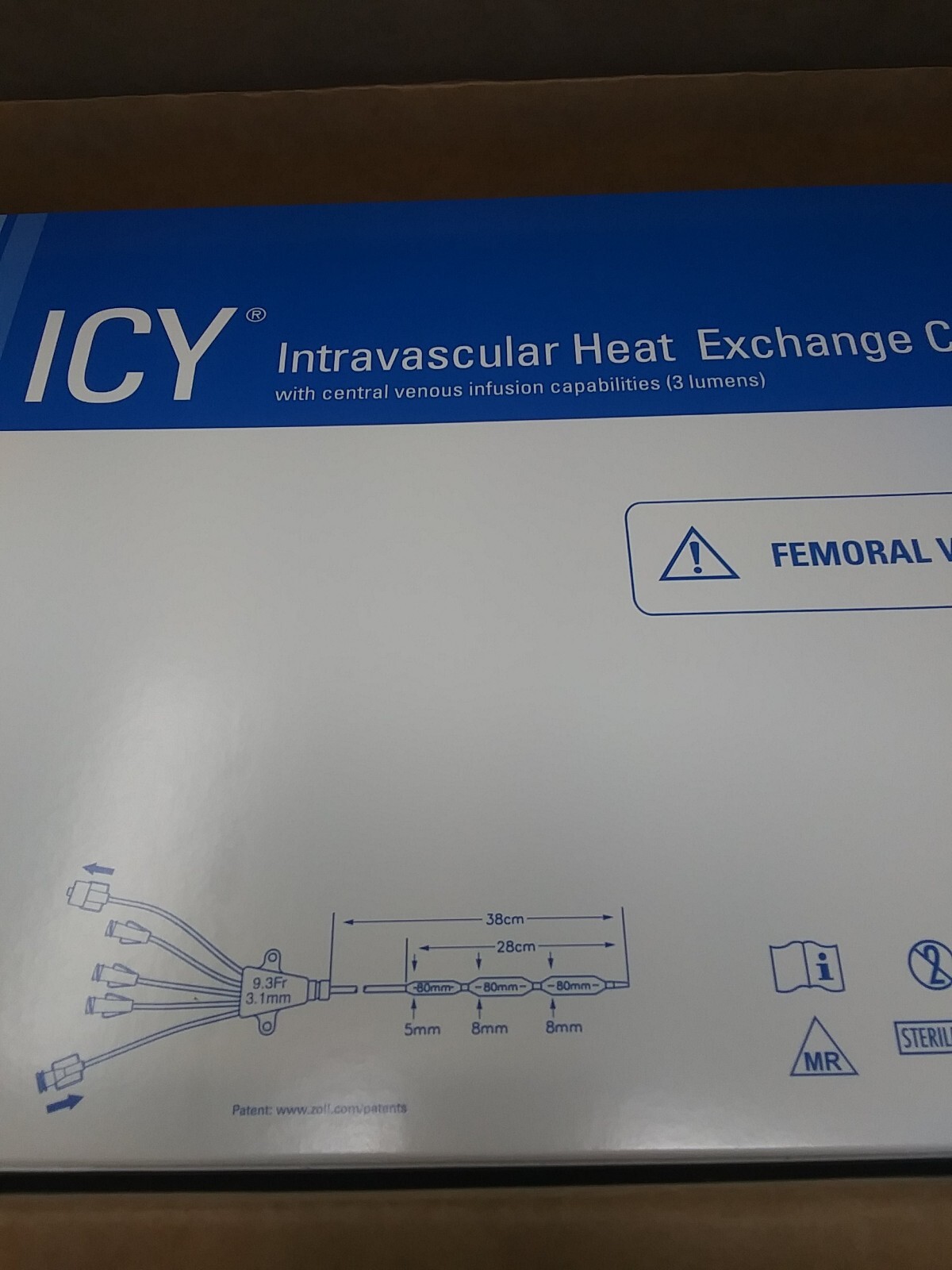 CASE OF 4 NEW ICY Intravascular Heat Exchange Catheter Kits STERILE (RB)