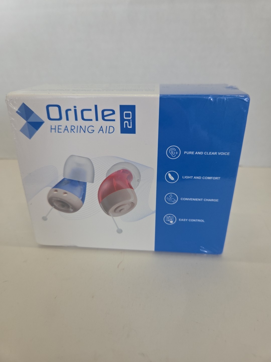 Oricle Hearing Aid 2.0 – Model JH-A490 – New Open Box – Rechargeable Pair