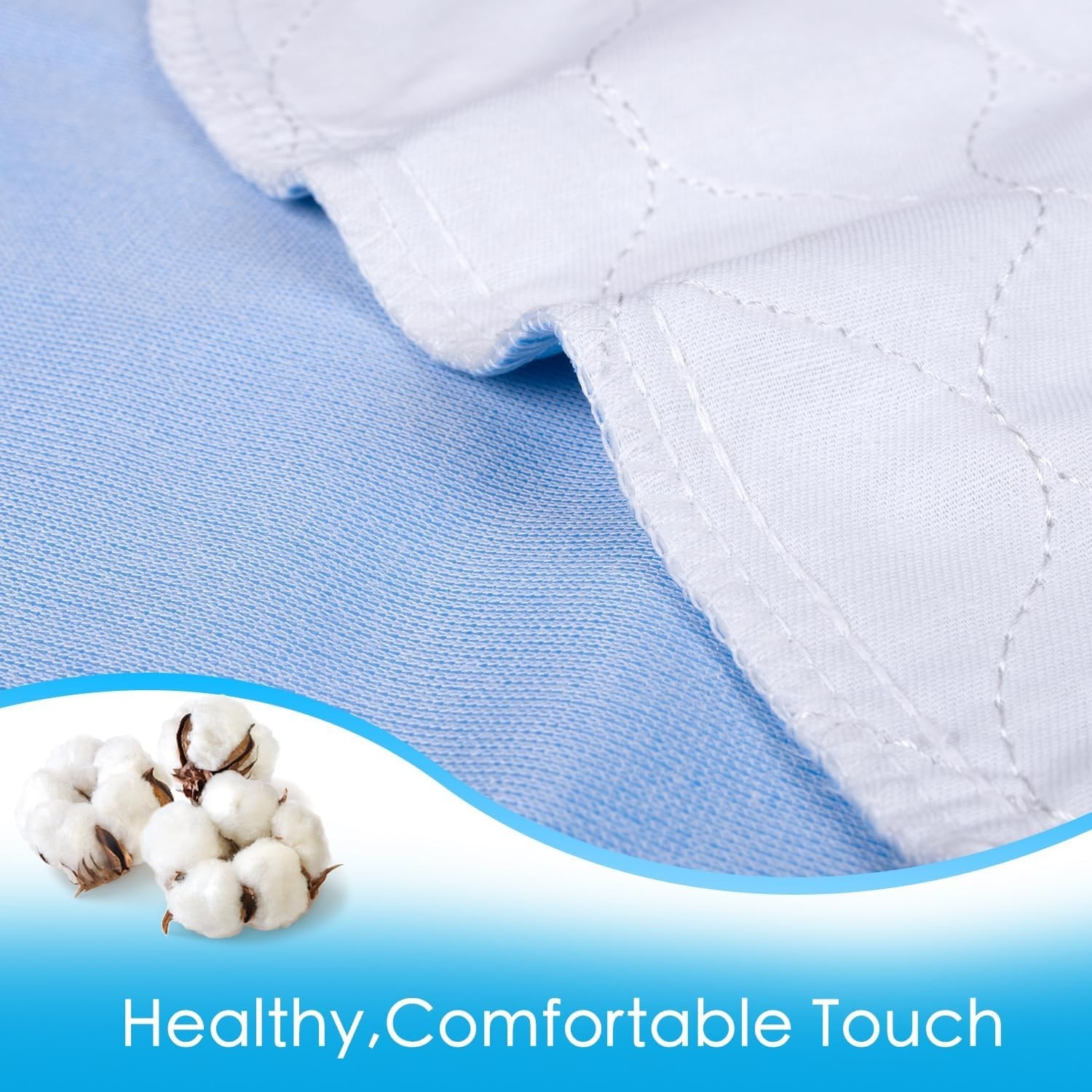Washable Incontinence Bed Pads 72″ x 36″ for Adults, Kids, Dogs Waterproof an…