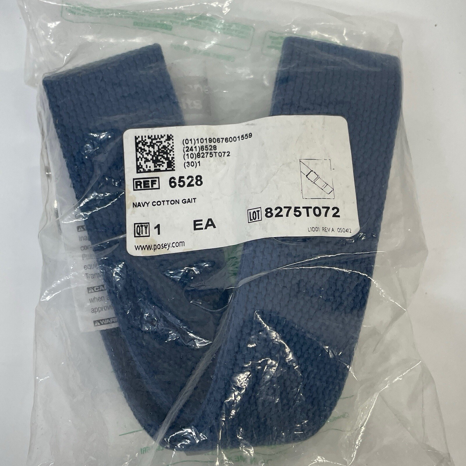 Posey 6528 Navy Blue Hospital Nursing Lift Transfer Gait Belt -51-54″ NEW