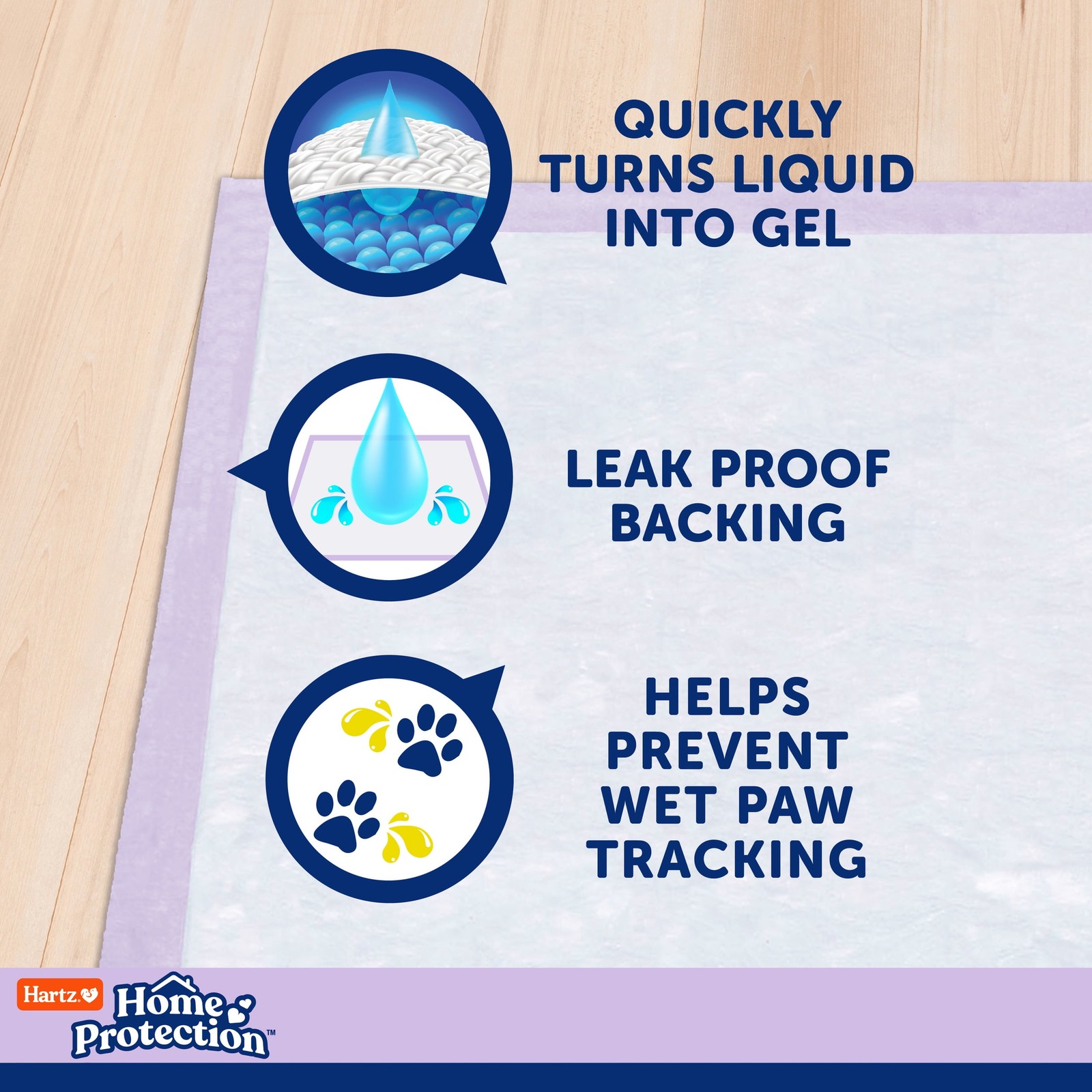 (3 pack Home Protection Super Absorbent Odor Eliminating Lavender Scented No