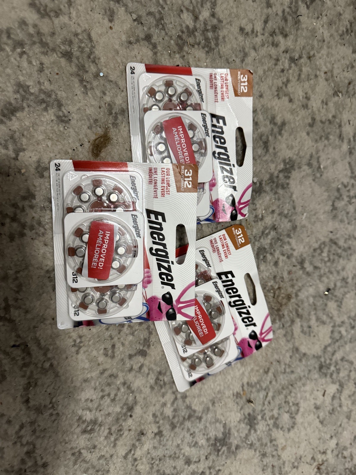 NEW Energizer 312 Long Lasting Hearing Aid Battery 32 Pack Lot Of 3 11/27 exp