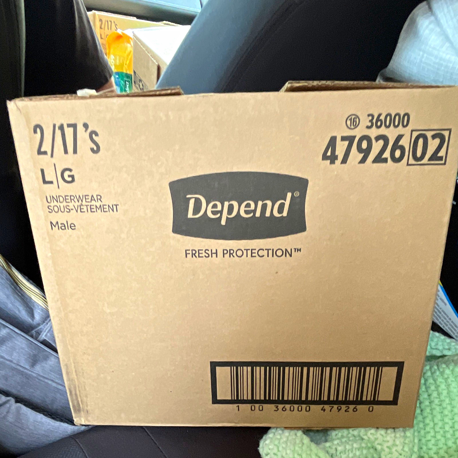 Depend Men Fresh Protection Incontinence Pants L 17 Ct x2 Maximum Absorbency