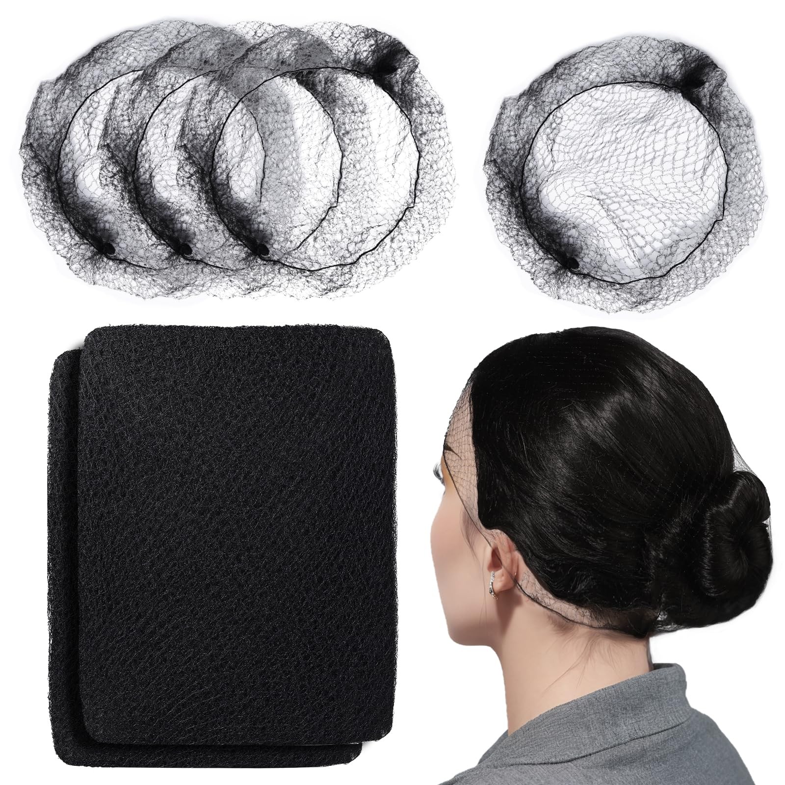 Hair Net Hair Nets for Food Service Workers 60PCS Hairnets for Foodservice Ki