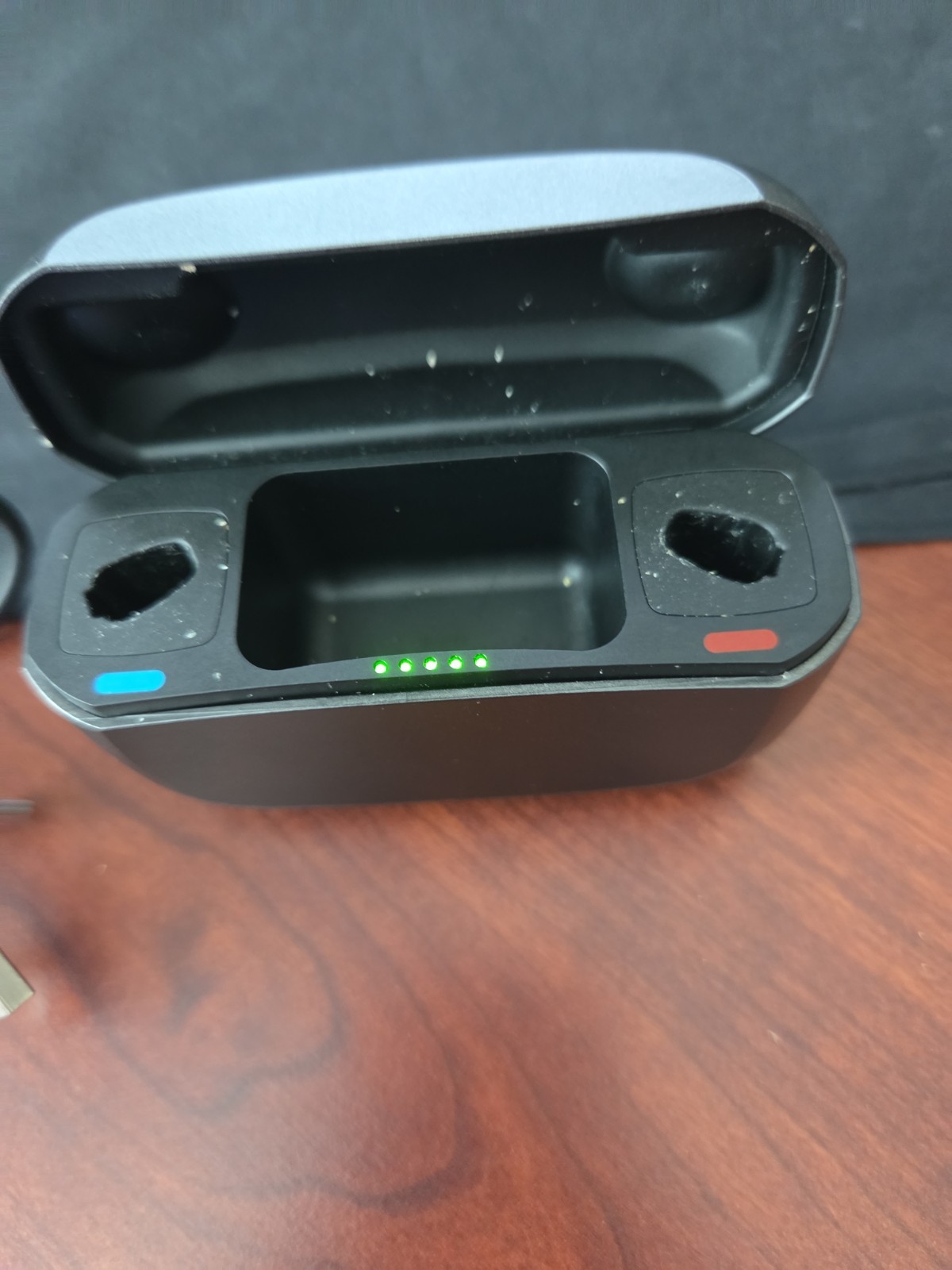 RESOUND HEARING AID MODEL C-1 RECHARGEABLE CASE PREOWNED POWERS ON WITH CABLE
