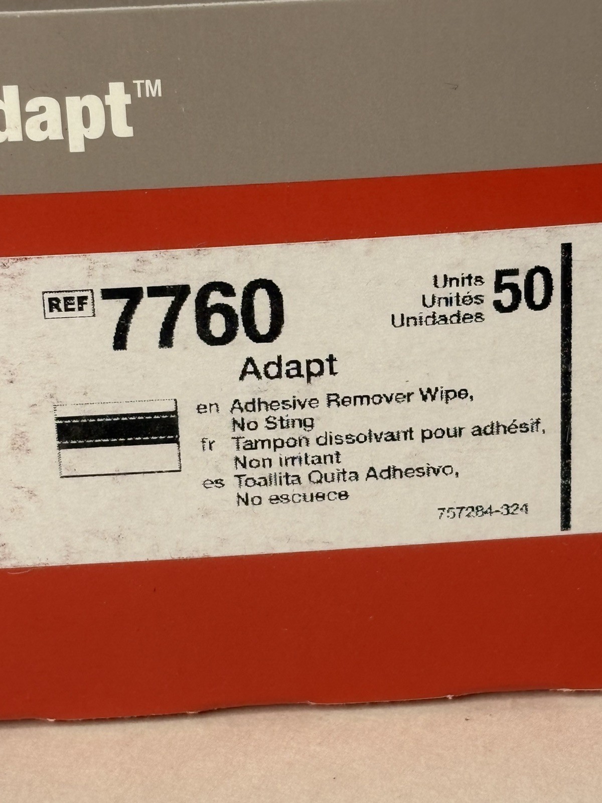 Adapt Adhesive 7760 Remover Wipes for Adhesives & Barriers – 3 Packs of 50.