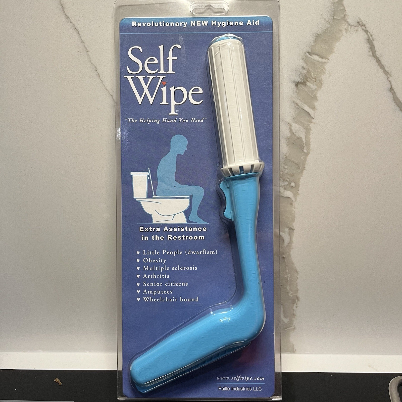 Self-Wipe Bathroom Toilet Aid Surgery Back REHAB Long Reach HYGIENE Made In USA
