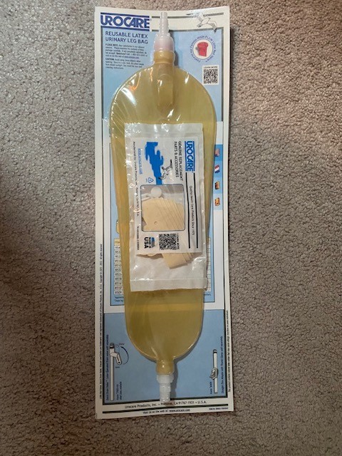 Urocare Reusable Latex Urinary Leg Bag (1 bag) 32oz 9532