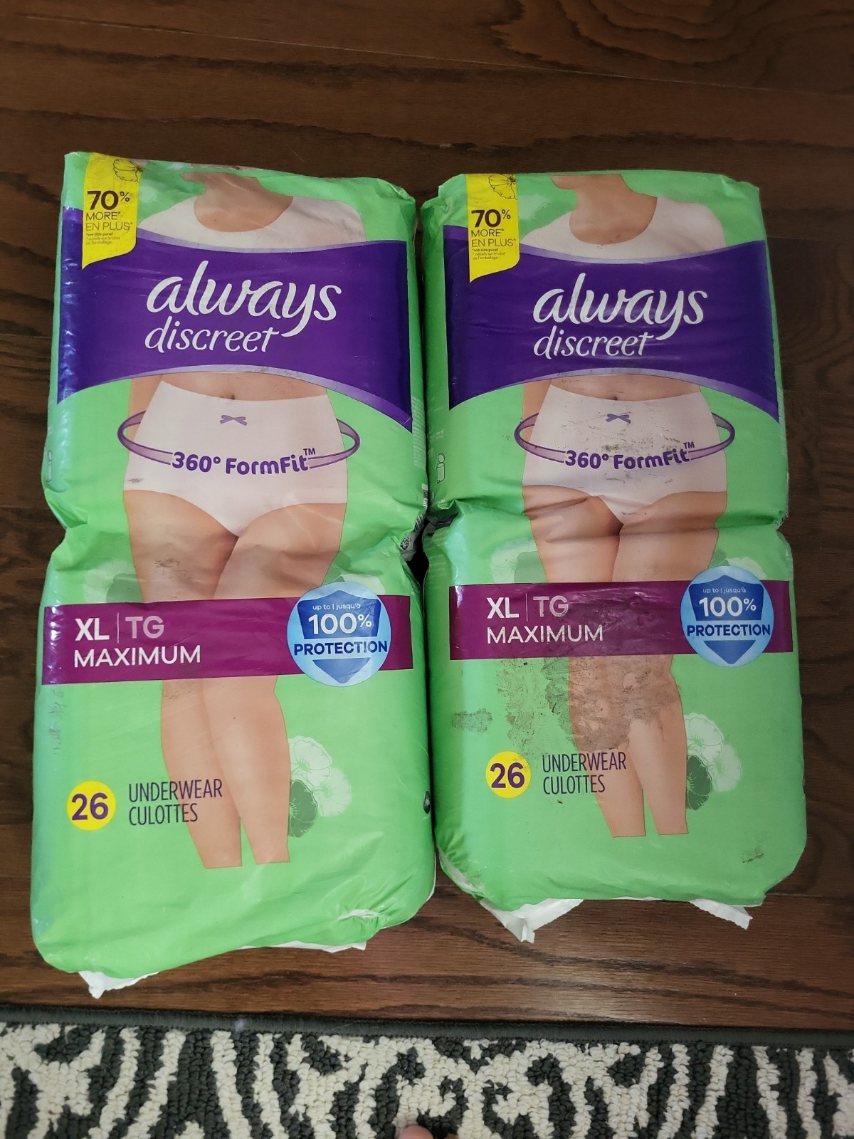 Always Discreet XL Maximum Underwear 52 Count