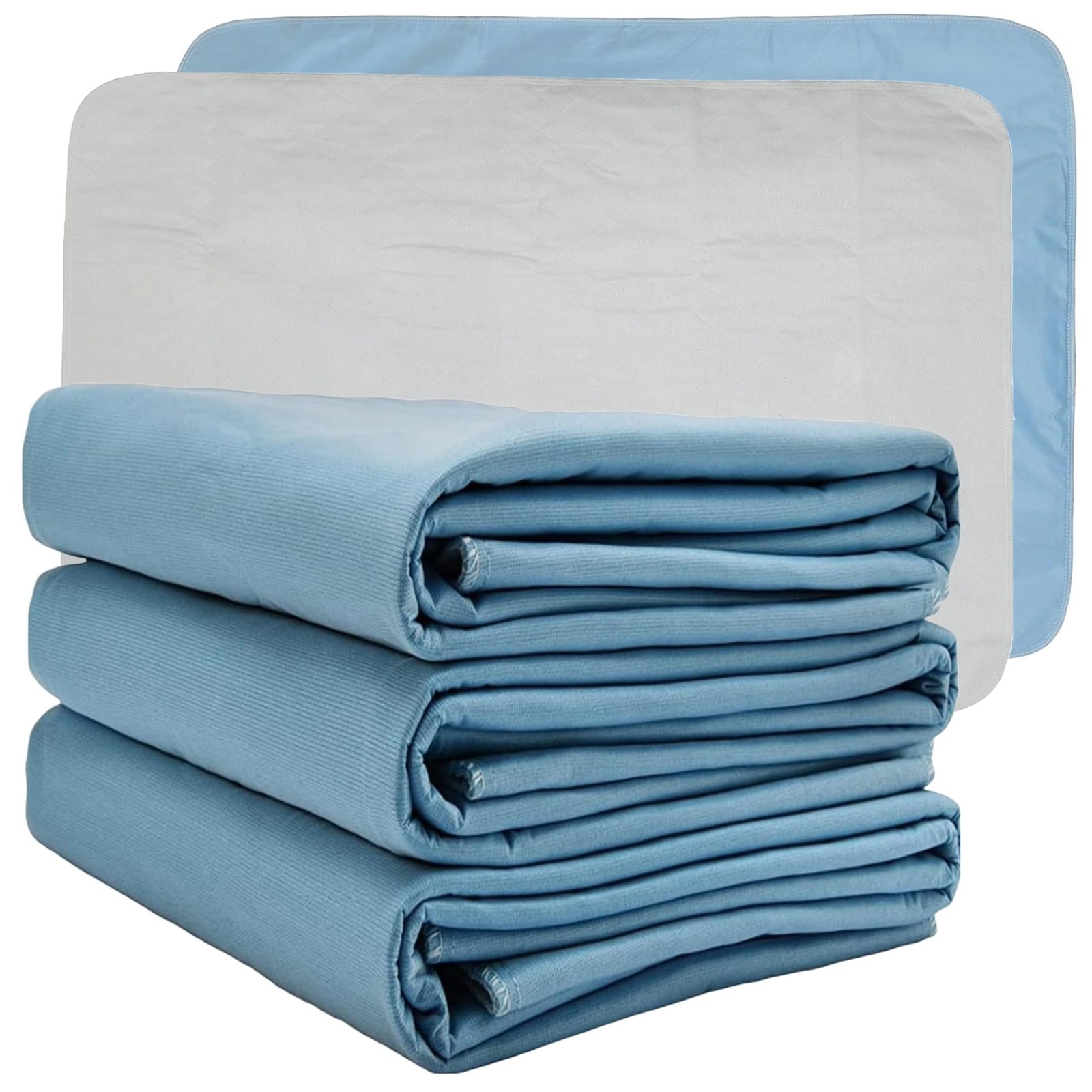 3 Pack XL Washable Reusable Underpads, 36x54in, Waterproof, 4-Layer Bed Pad