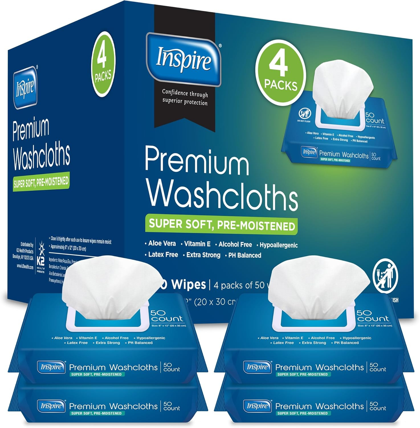 Adult Wet Wipes, Wash Cloths | Adult Wipes for Incontinence & Cleansing for Elde