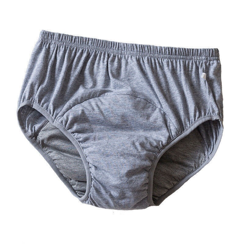 3 Pack Adult Washable Incontinence Underwear Diaper Pants Reusable Leak-proof