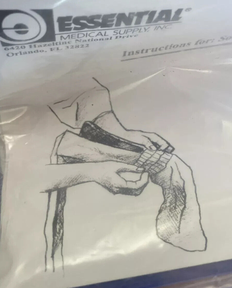 New ESSENTIAL MEDICAL L3010 White Terry Cloth SOCK AID Everydday Essentials NIP