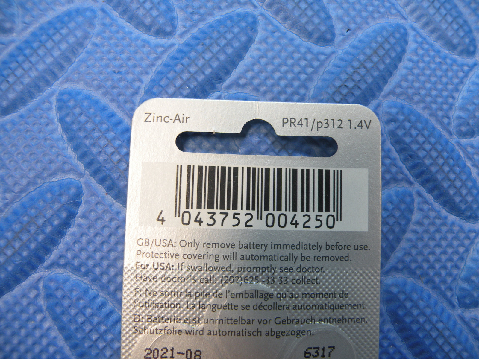 (x2) Power-One High Level Hearing Aid P312 PR41/p312 1.4V Batteries